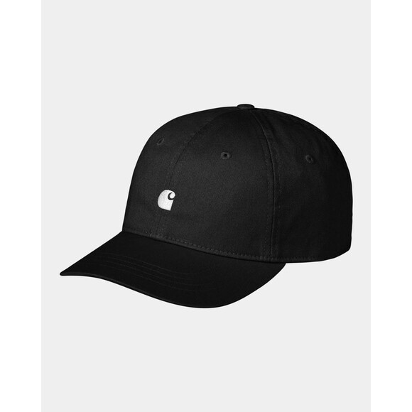 Carhartt WIP Madison Logo Cap Black White | Work In Progress Hat - Picture 1 of 10